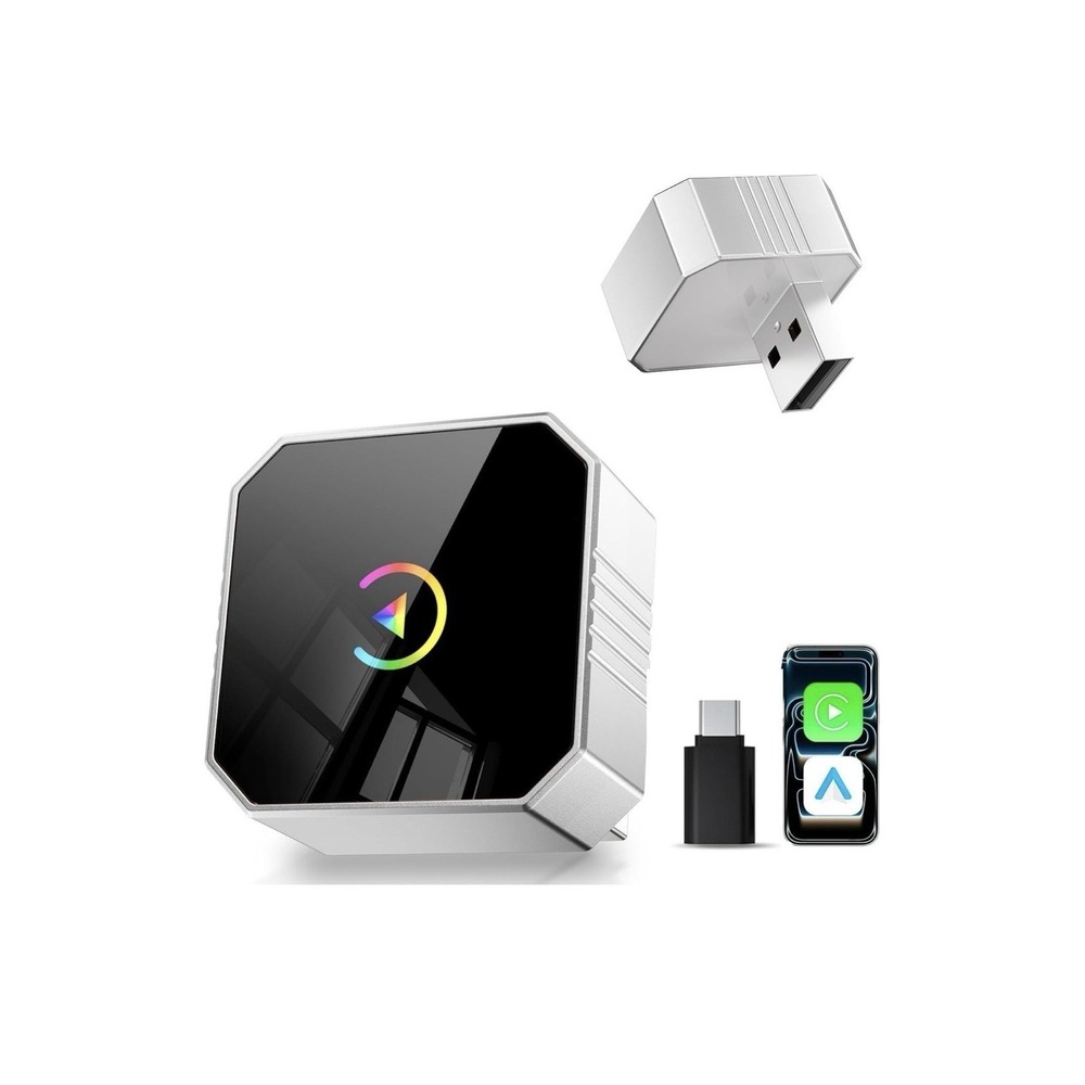 2026‎ Upgraded Mini Wireless CarPlay Adapter for Apple CarPlay & Android